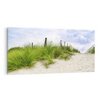 Obraz na płótnie 140x70 - Rajskie wydmy nad plażą - plaża, wydmy