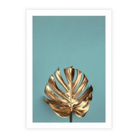 Plakat bez ramy 21x30 - Piękno Natury - złote, liście