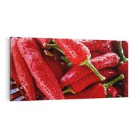 Obraz na płótnie 100x50 - Czerwone Papryczki - czerwone, papryczki