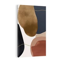 Obraz na płótnie 80x120 - Wibracje uczuć i emocji - nieregularne plamy, czarny