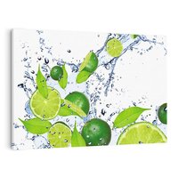 Obraz na płótnie 70x50 - Cytrusowa Świeżość - limonki, cytryny