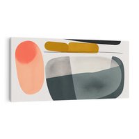Obraz na płótnie 120x60 - Wyraziste Formy - abstrakcyjne plamy, nowoczesny styl