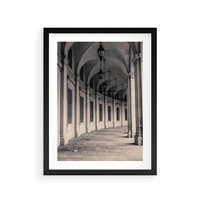 Plakat w ramie 30x40 - Kolumny Elegancji - architektura, kolumny - rama czarna