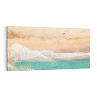Obraz na płótnie 140x70 - Oczy turkusu - fotografia, plaża