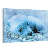 Obraz na płótnie 100x70 - Abstrakcyjna ekspresja artystyczna - abstrakcja, sztuka