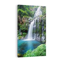 Obraz na płótnie 50x70 - Tropikalny Wodospad - wodospad, tropikalny