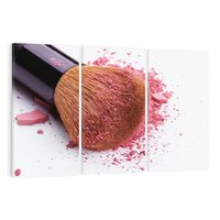 Obraz na płótnie 120x80 - Makijaż w kolorze pędzla - makijaż, pędzel