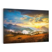 Obraz na płótnie 120x80 - Urok Górskiej Przyrody: Ukraina - góry, ukraina