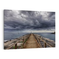 Obraz na płótnie 120x80 - Burzowe emocje - sztorm, morze