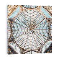 Obraz na płótnie 60x60 - Magia Sklepienia - sklepienie, szklany dach