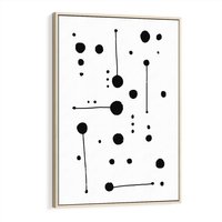 Obraz w ramie 50x70 - Złudne Odbicia - abstrakcja, minimalizm - rama drewno