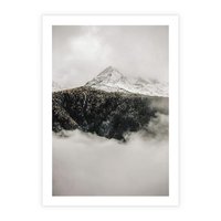 Plakat bez ramy 21x30 - Zimowa Wielkość - górski krajobraz, zima w górach