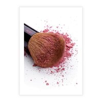 Plakat bez ramy 21x30 - Makijaż w kolorze pędzla - makijaż, pędzel