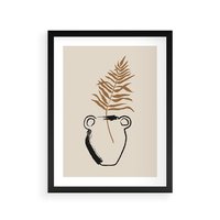 Plakat w ramie 40x50 - Wewnętrzne Opowieści - boho, nowoczesna sztuka - rama czarna