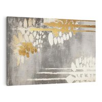 Obraz na płótnie 120x80 - Malowane impresje zmysłów - abstrakcyjne plamy, linie