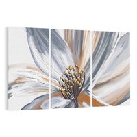 Obraz na płótnie 120x80 - Olejne kwiaty - wyraz emocji - kwiaty, malowane