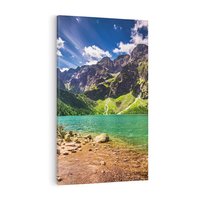Obraz na płótnie 80x120 - Urok gór i jezior - góry, jezioro
