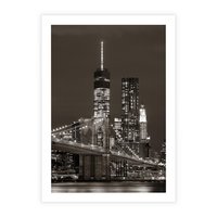 Plakat bez ramy 50x70 - Magia miasta nocą - miasto, noc