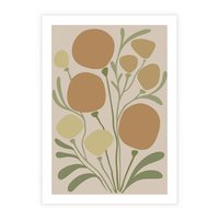 Plakat bez ramy 30x40 - Uspokojenie Wśród Roślin - nowoczesny plakat, roślinność