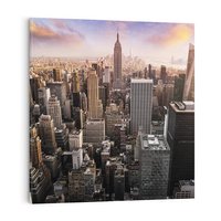 Obraz na płótnie 80x80 - Pulsujące serce USA - NY, Nowy Jork