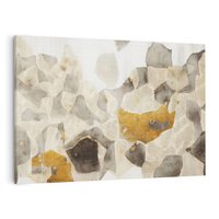 Obraz na płótnie 120x80 - Nowoczesne Złoto i Szarość - plamy, złoto