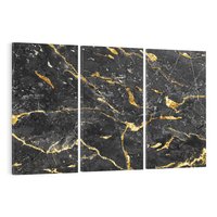 Obraz na płótnie 120x80 - Egzotyczny Blask - marmur, złoto