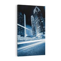 Obraz na płótnie 50x70 - Nocne pejzaże miasta - miasto, nocą