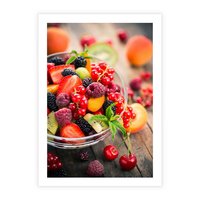 Plakat bez ramy 21x30 - Smakowite Porywy - owoce, jedzenie