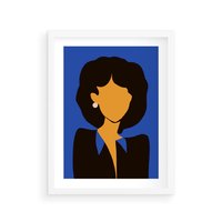 Plakat w ramie 30x40 - Modernistyczne Wibracje - sztuka nowoczesna, plakat - rama biała