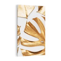 Obraz na płótnie 50x70 - Siła Natury - złote, liście