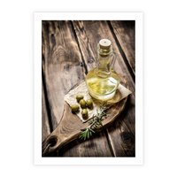 Plakat bez ramy 40x50 - Oliwki w restauracji - oliwa, oliwki