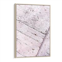 Obraz w ramie 70x100 - Nowoczesna Elegancja - beton, struktura - rama drewno