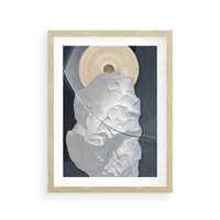 Plakat w ramie 30x40 - Wyraz Twojej Wyjątkowości - sztuka, nowoczesna - rama drewno