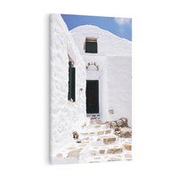 Obraz na płótnie 50x70 - Santorini - Grecja błękitem malowana - Santorini, Grecja
