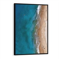 Obraz w ramie 70x100 - Spokój nad morzem - morze, plaża - rama czarna