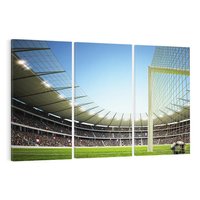 Obraz na płótnie 120x80 - emocje na stadionie - piłka nożna, stadion