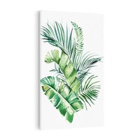 Obraz na płótnie 80x120 - Piękno Złotej Rośliny - złote, liście