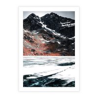 Plakat bez ramy 30x40 - Śnieżna Opowieść - górski krajobraz, zima w górach