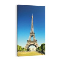 Obraz na płótnie 50x70 - Ikoniczny symbol miasta - wieża, Eiffla