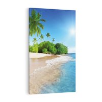 Obraz na płótnie 50x70 - Rajskie plaże Karaibów - Karaiby, plaża