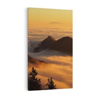 Obraz na płótnie 70x100 - Górzysty ukryty las - góry, las