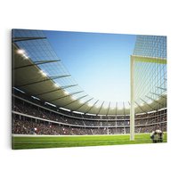 Obraz na płótnie 120x80 - emocje na stadionie - piłka nożna, stadion