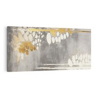 Obraz na płótnie 120x60 - Malowane impresje zmysłów - abstrakcyjne plamy, linie