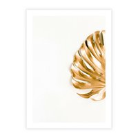 Plakat bez ramy 40x50 - Przyjemność dla Oczu - złote, liście