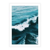 Plakat bez ramy 30x40 - Wibracje Oceanu - turkusowy ocean, fale