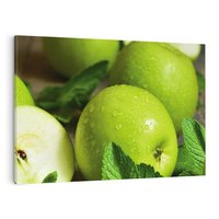 Obraz na płótnie 120x80 - Jabłkowa kolorystyka - jabłka, owoce