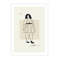 Plakat bez ramy 30x40 - Ekspresja Wewnętrznych Emocji - kobieta, samoakceptacja