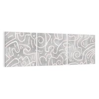 Obraz na płótnie 120x40 - Sploty odblasków i zawirowań - abstrakcyjne rysunki, wzorek