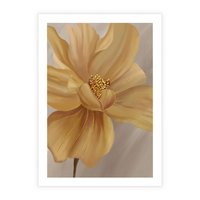 Plakat bez ramy 21x30 - Kwiaty malowane olejem - eksplozja kolorów - kwiaty, malowane