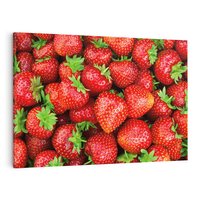 Obraz na płótnie 100x70 - Słodkie kuszenie - truskawki, owoce